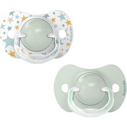 Suavinex Sx Pro Physiological Ορθοδοντικές Πιπίλες Σιλικόνης 6-18m Dreams Green 2τμχ BR78456