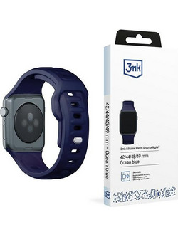 3mk Λουράκι Σιλικόνης Dark Blue (Apple Watch 42 / 44 / 45 / 49mm)