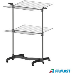 Filplast Eco Space 30 Πτυσσόμενη Απλώστρα Ρούχων Δαπέδου Αλουμινίου 82.5x79x120.5cm με Μήκος Απλώματος 30m