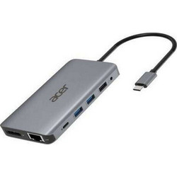Acer USB-C Docking Station με HDMI 4K PD Ethernet και Σύνδεση 2 Οθονών