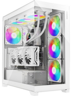 Xilence Xilent Gleam White Gaming Midi Tower Κουτί Υπολογιστή με Πλαϊνό Παράθυρο