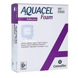 Convatec Aquacel Foam Αποστειρωμένα Αδιάβροχα Αυτοκόλλητα Επιθέματα Κατακλίσεων 21x21cm 5τμχ