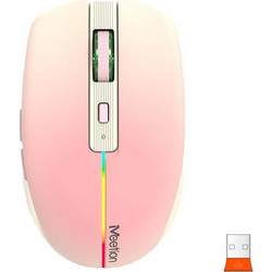 Meetion BTM002 Ασύρματο Bluetooth Ποντίκι Pink