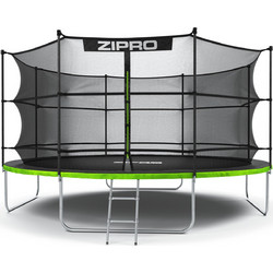 Zipro Jump Pro Τραμπολίνο Εξωτερικού Χώρου με Σκάλα & Δίχτυ Πράσινο 435cm