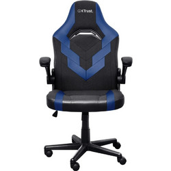 Trust GXT703B Riye Καρέκλα Gaming Δερματίνης με Ρυθμιζόμενα Μπράτσα Μαύρη Μπλε 25129