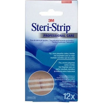 3M Steri Strip Αποστειρωμένα Αυτοκόλλητα Ράμματα 0.6x7.5cm 12x3τμχ