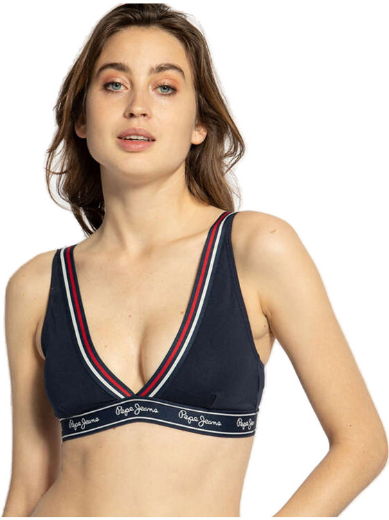 Pepe Jeans Treena Σουτιέν για Βαθύ Ντεκολτέ χωρίς Μπανέλα Navy Μπλε U4F5792PEP-571