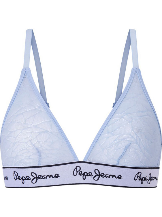 Pepe Jeans Σουτιέν Τριγωνάκι χωρίς Μπανέλα Γαλάζιο PLU10930-524