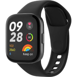 Tech-Protect Silicone Λουράκι Σιλικόνης Black (Xiaomi Redmi Watch 3)