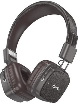 Hoco W56 Ασύρματα Bluetooth Ακουστικά On Ear Καφέ