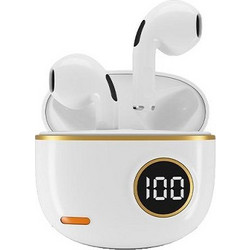 Gjby CA-136 Ακουστικά Bluetooth In Ear White