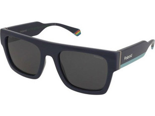 Polaroid Eyewear PLD6224/S/X PJP/M9 Ανδρικά Γυαλιά Ηλίου Τετράγωνα Κοκάλινα Μαύρα με Μαύρο Φακό