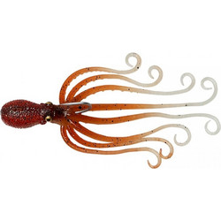 Savage Gear 3D Octopus Τεχνητό Δόλωμα Χταποδάκι Φωσφοριζέ 16cm 120gr Glow Brown