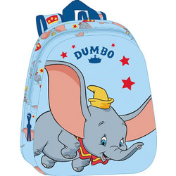 Safta Disney Dumbo 3D Σχολική Τσάντα Πλάτης Νηπιαγωγείου Γαλάζια M890A