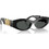 Versace VE4480U GB1/87 Γυναικεία Γυαλιά Ηλίου Οβάλ Κοκάλινα Μαύρα με Μαύρο Φακό