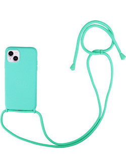 Sonique Silicone CarryHang Back Cover Light Blue (iPhone 14)