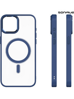 Sonique Magnetic Magmetal Back Cover Blue (iPhone 15 Plus)