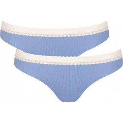 Sloggi Go Βαμβακερά Γυναικεία Brazil Γαλάζια 2Pack 10213087-00IB