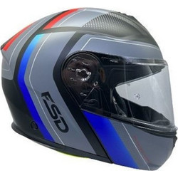 Faseed FSD 917 Grey Blue Κράνος Μηχανής Flip-Up 1600gr