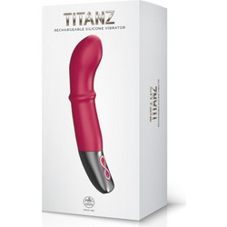NMC Titanz 7" G-Spot Vibrator Δονητής G-Spot 17.78cm Ροζ