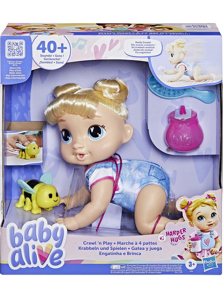 Hasbro Baby Alive Crawl & Play Harper Hugs