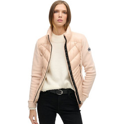Superdry Γυναικείο Μπουφάν Χειμωνιάτικο Puffer Μακρύ Σομόν W5011822A-2WV