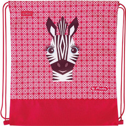 Herlitz Cute Zebra Παιδική Τσάντα Πλάτης Γυμναστηρίου Κόκκινη 50038619-ZBRD