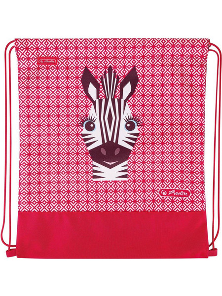 Herlitz Cute Zebra Παιδική Τσάντα Πλάτης Γυμναστηρίου Κόκκινη 50038619-ZBRD