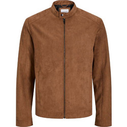 Jack & Jones Jje Dylan Pu Biker Ανδρικό Μπουφάν Δερματίνη Καφέ 12261197