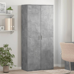 vidaXL Παπουτσοθήκη Μοριοσανίδας Γκρι M80xΠ39xY178cm 3276675