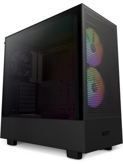 NZXT H5 Flow 2024 Black Gaming Midi Tower Κουτί Υπολογιστή RGB με Πλαϊνό Παράθυρο