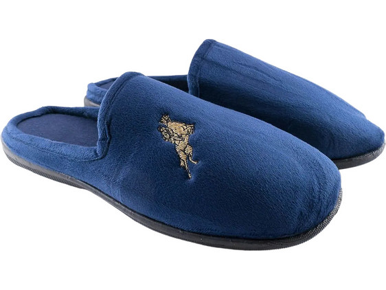 Love4shoes Χειμερινές Ανδρικές Παντόφλες Navy Μπλε D217