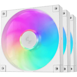 Deepcool FD14 Case Fan 140mm ARGB με Σύνδεση 3-Pin 4-Pin PWM 3τμχ White