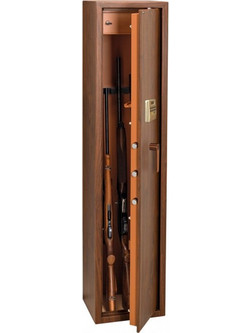 Technomax TLE/5 Οπλοκιβώτιο Ατσάλινο 5 Θέσεων 28x34x1450cm Καφέ