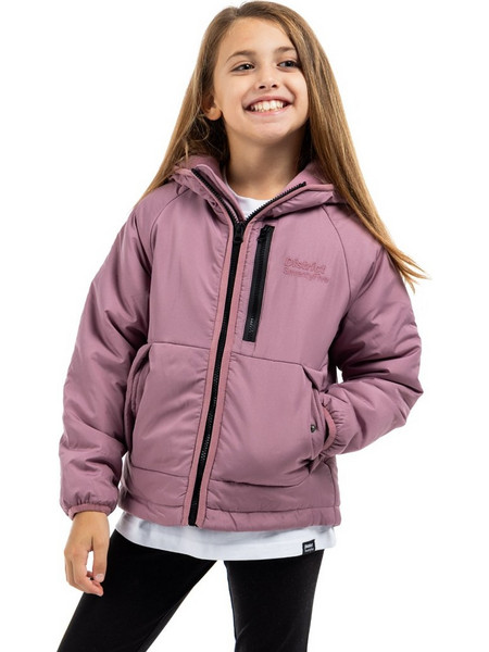 District75 Παιδικό Μπουφάν Χειμωνιάτικο Softshell Αντιανεμικό Ροζ 224KGJA-278-0V5