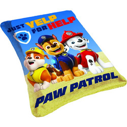 Viopros Paw Patrol 12 Κουβέρτα Κούνιας Fleece 100x150 Μπλε Κίτρινη