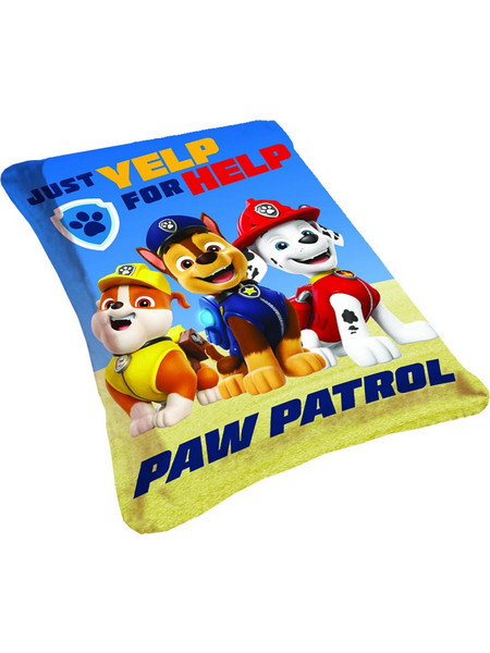 Viopros Paw Patrol 12 Κουβέρτα Κούνιας Fleece 100x150 Μπλε Κίτρινη