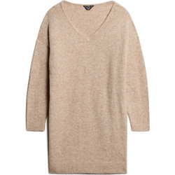Superdry Mini Καθημερινό Φόρεμα Πλεκτό Μπεζ W8011762A-CFK