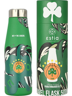 Estia Travel Flask Panathinaikos BC We The Greens 500ml