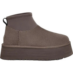 UGG Classic Mini Dipper Γυναικεία Μποτάκια Πλατφόρμα Suede Ανθρακί 1168170-0080