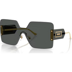 Versace VE2277 100287 Γυναικεία Γυαλιά Ηλίου Μάσκα Μεταλλικά Μαύρα με Μαύρο Φακό