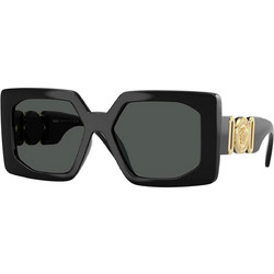 Versace VE4478U GB187 Γυναικεία Γυαλιά Ηλίου Τετράγωνα Κοκάλινα Μαύρα με Μαύρο Φακό