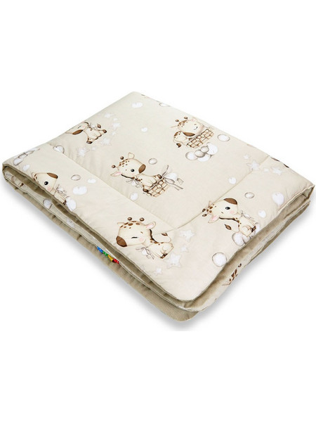 Maboo Cute Giraffes Κουβέρτα Βελουτέ 75x100 Μπεζ