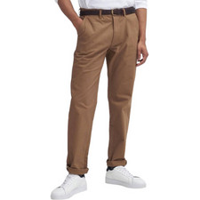 Barbour Ανδρικό Παντελόνι Chino Ελαστικό Κανονική Εφαρμογή Ταμπά MTR0740-BRSN312