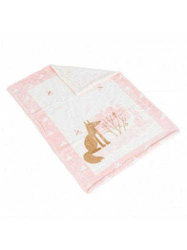 Cangaroo Little Friends Κουβέρτα Αγκαλιάς Fleece 80x110 Ροζ
