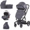 Chipolino Electra Καρότσι Μωρού 3 σε 1 Grey Black