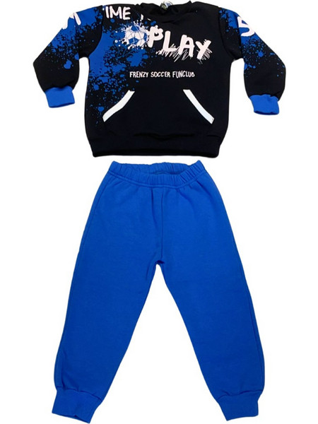 Frenzy Παιδικό Σετ Φόρμας Μαύρο Royal Blue 72325420
