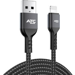 ATC ATC-C3 Braided USB-A to Lightning Cable 1m Black 6981200030003