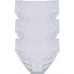 Helios Βαμβακερά Γυναικεία Slip Λευκά 3Pack 83721