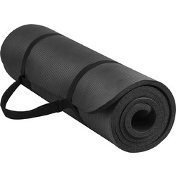 Power Force Στρώμα Γυμναστικής Yoga / Pilates Μαύρο με Ιμάντα Μεταφοράς 180x60x1.5cm